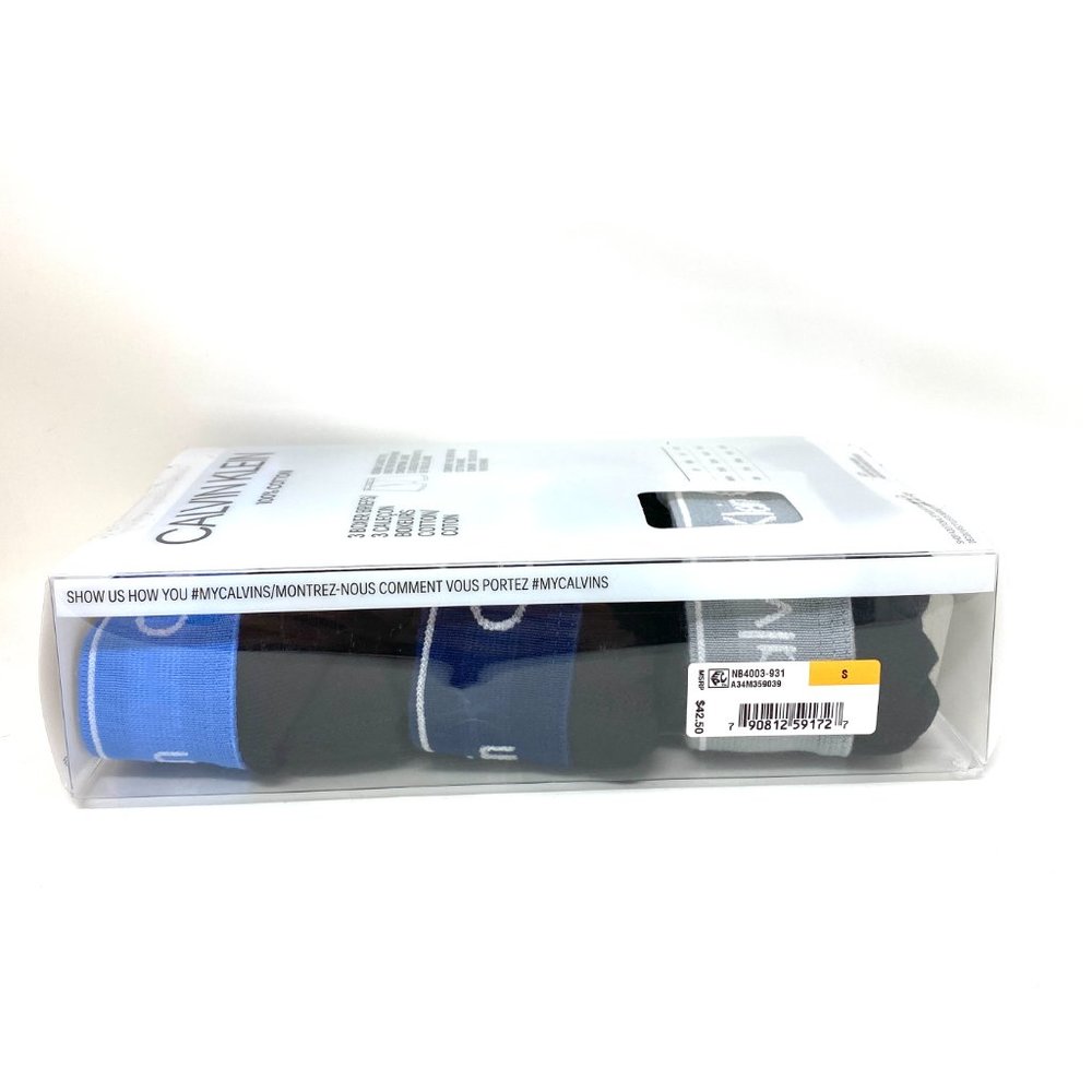 💖MEGA SALE💖Calvin Klein 3 Pack Man  Underwear Cotton CK  s Black NB4003-931 - Picture 7 of 7